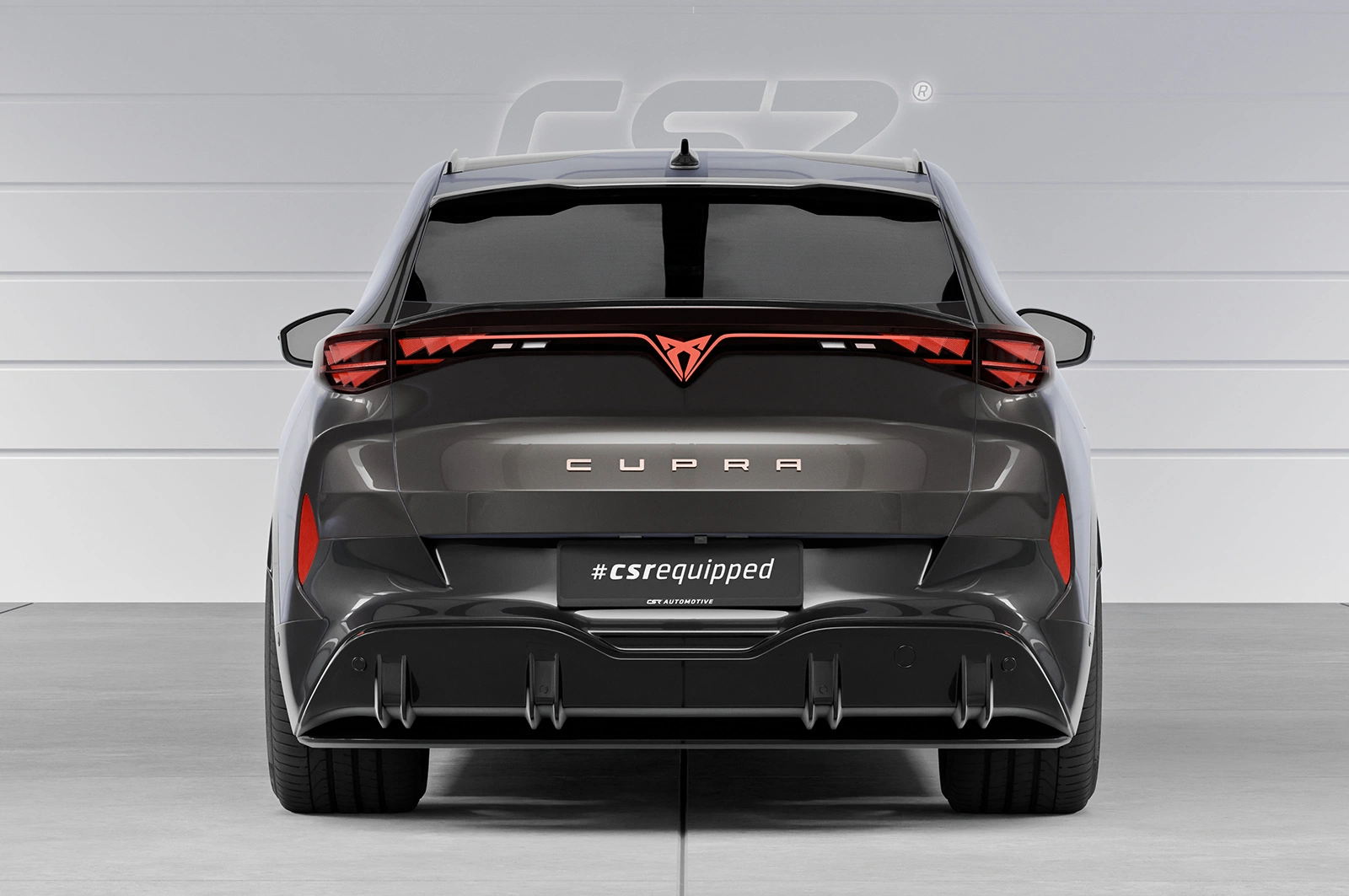 Achterspoiler voor Cupra Tavascan glans zwart