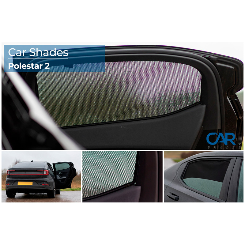 Set Car Shades (achterportieren)  Polestar 2 EV 2019- (2-delig)