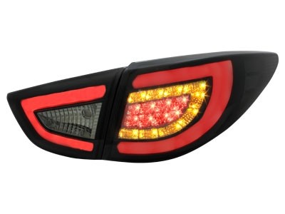 Taillights Hyundai Tuscon with Lightbar and LED 09- black/red