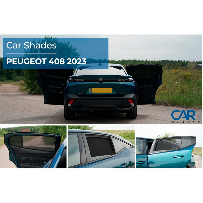 Set Car Shades (achterportieren)  Peugeot 408 II 2022- (2-delig)