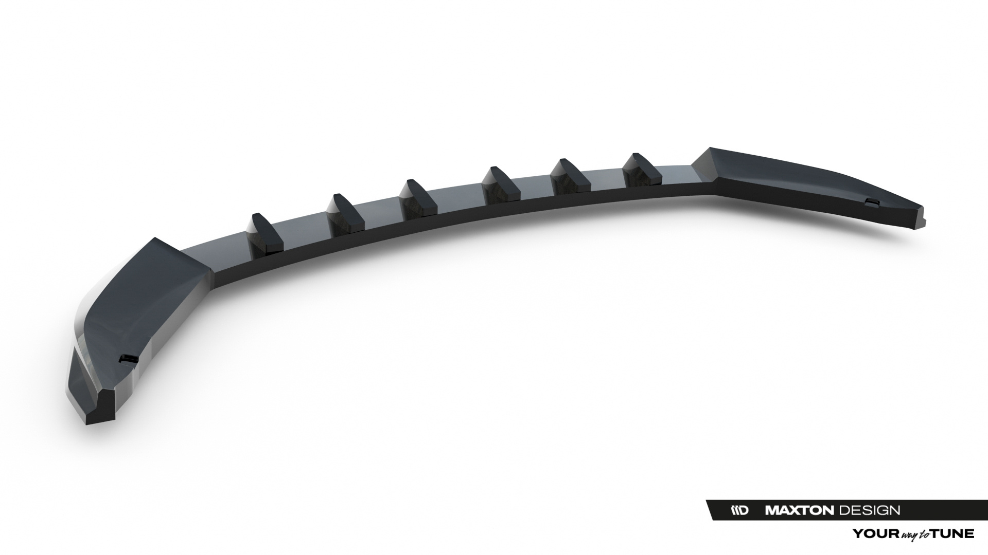 Front Splitter Omoda 9 Mk1 Maxton Glanzend Zwart