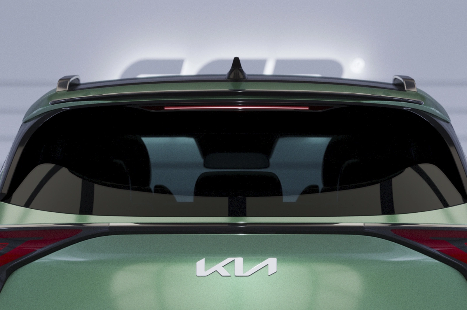 Achterspoiler Kia Sportage (NQ5) glans zwart