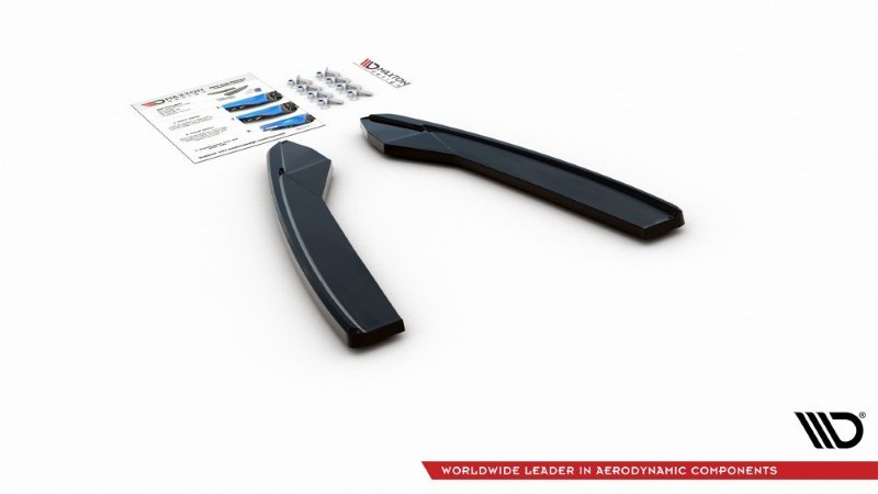 Achterzij Spoilers Audi S6 / A6 S-Line C7 FL Glanzend Zwart