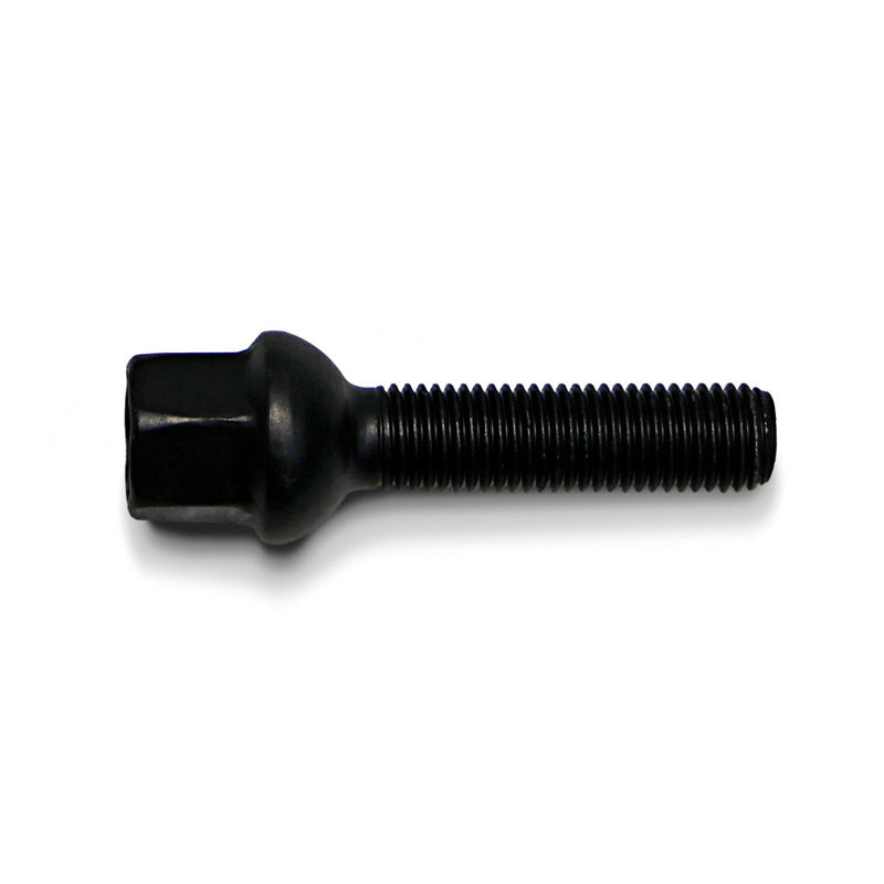 H&R Wheel bolt Round-Head R12 M12x1.50 - Length 43mm - Black