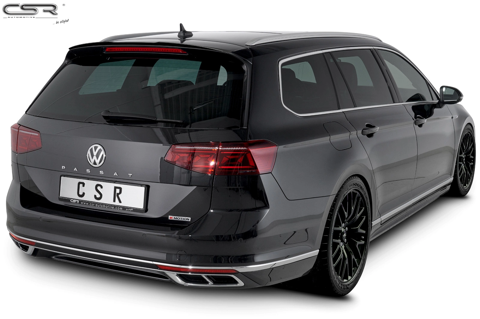 Achterspoiler voor VW Passat B8 Typ 3G Variant Glans Zwart (2014–heden) – CSR Automotive