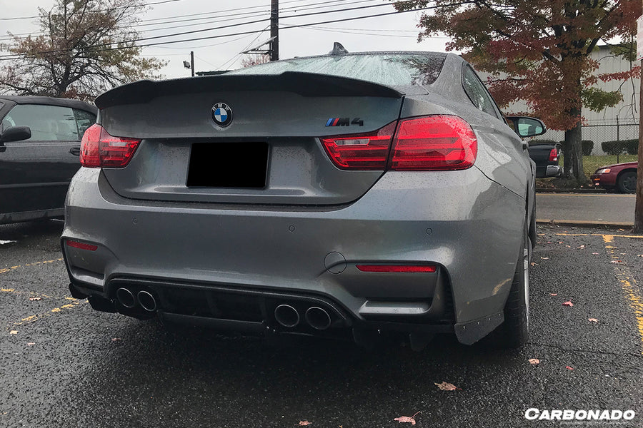 BMW M3 F80 & M4 F82 VA Style Carbon Fiber Diffuser w/ Lip 2014-2020