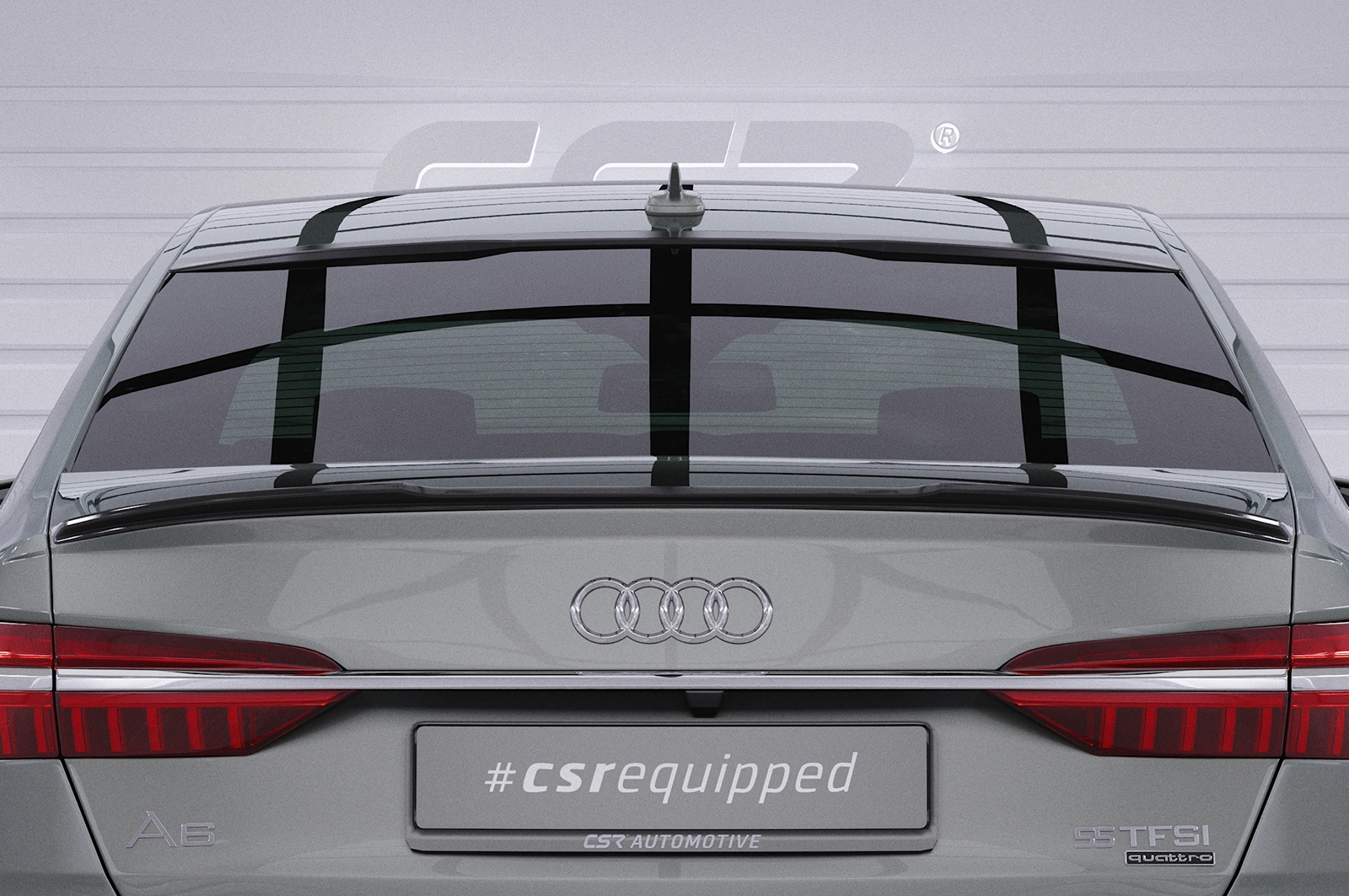 Achterspoiler Audi A6 C8 (Type F2) sedan glans zwart 2018–