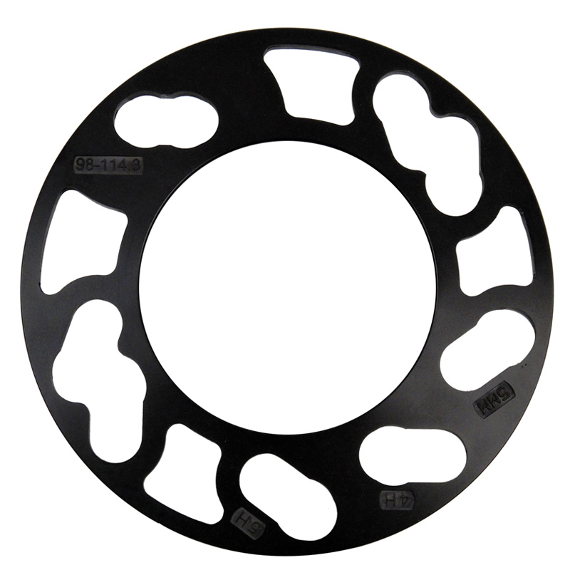 Universele spoorverbreder set 3mm 4/5gts PCD 98 114,3 zwart