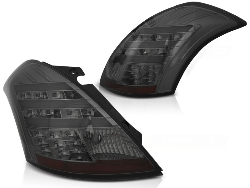 Taillights Suzuki Swift with Lightbar and LED 10- clear/Smoke