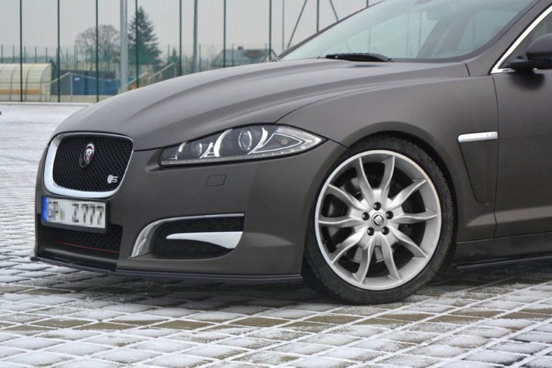 Voorspoiler Jaguar XF (X250) MK1 Sportbrake S-pack Glanzend Zwart