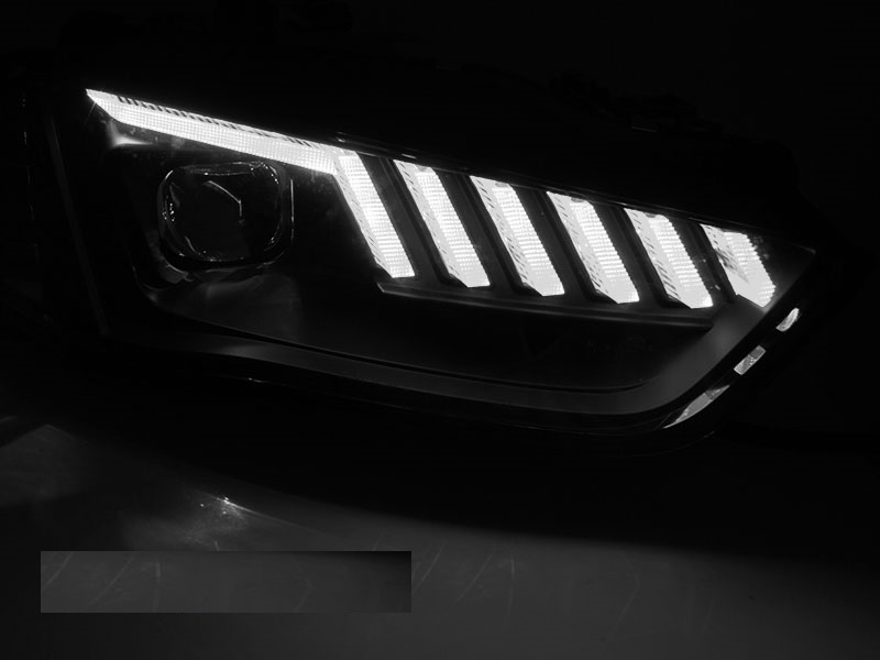 Koplampen Audi A4 B8 12-15 LED Dynamisch 12-15 Zwart