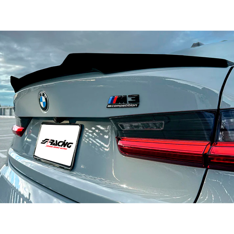 Simoni Racing Universele lijmspoiler voor kofferbak of dak – 122×8 cm