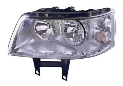 koplamp, H1+H7, elektr verstelb, incl motor, links VW T5, 2003-2