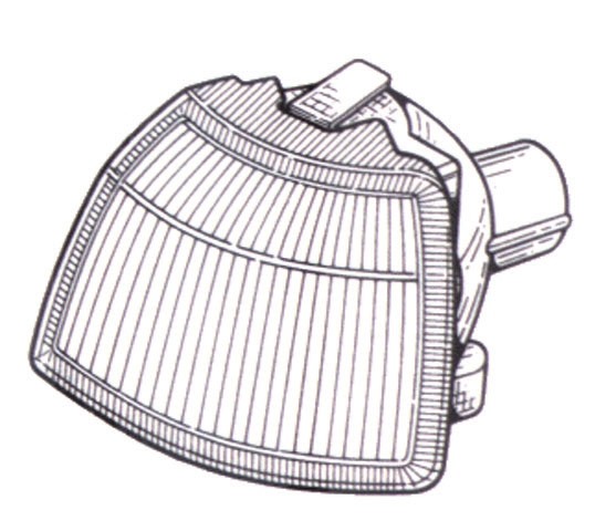 Knipperlicht rechts VECTRA 92-95 WIT GLAS
