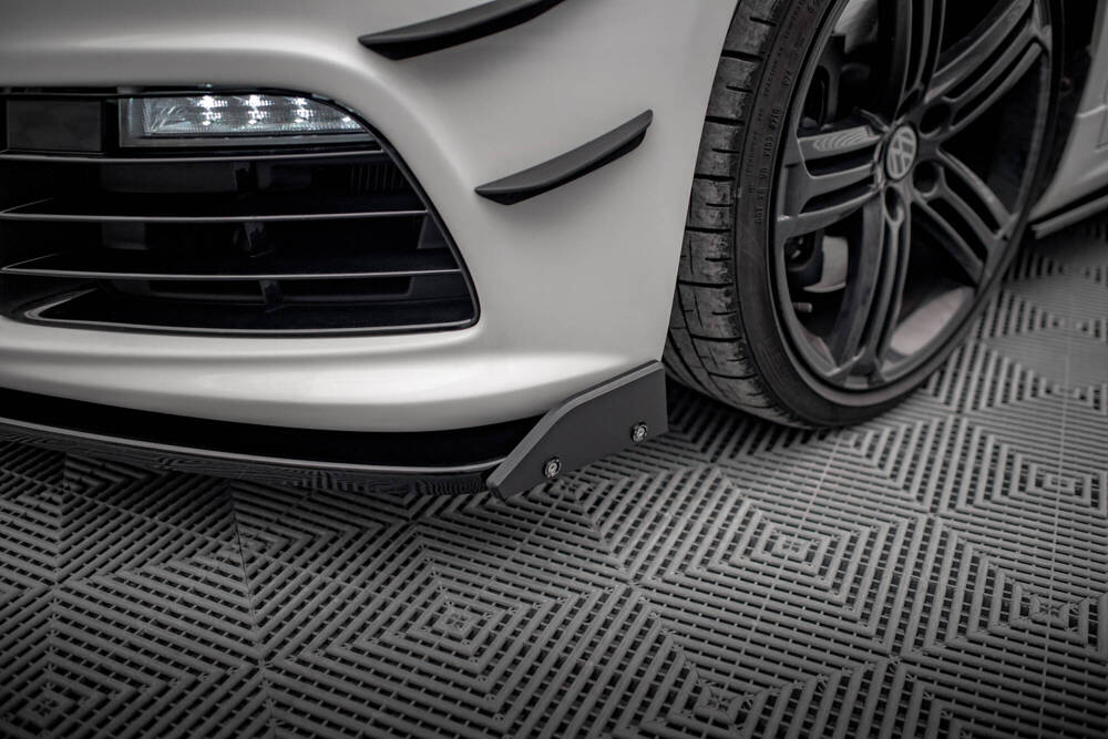 Voorspoiler V.3 met Canards Volkswagen Scirocco R Maxton Glans Zwart
