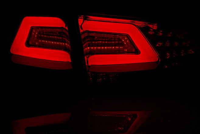 Taillights fits VW Golf VII 12- black/Smoke Led