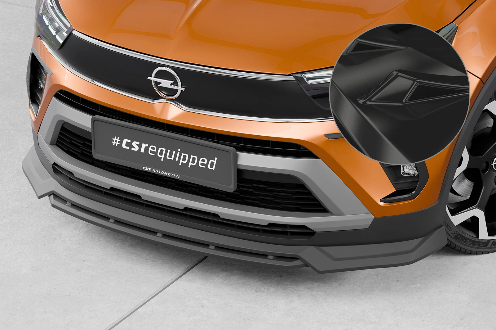 Voorspoiler Opel Crossland Glans Zwart (2020–) CSR