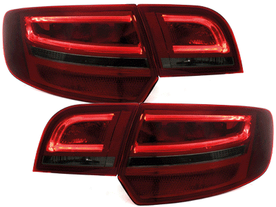 Taillights Audi A3 8P Sportback 04-08 red/Smoke