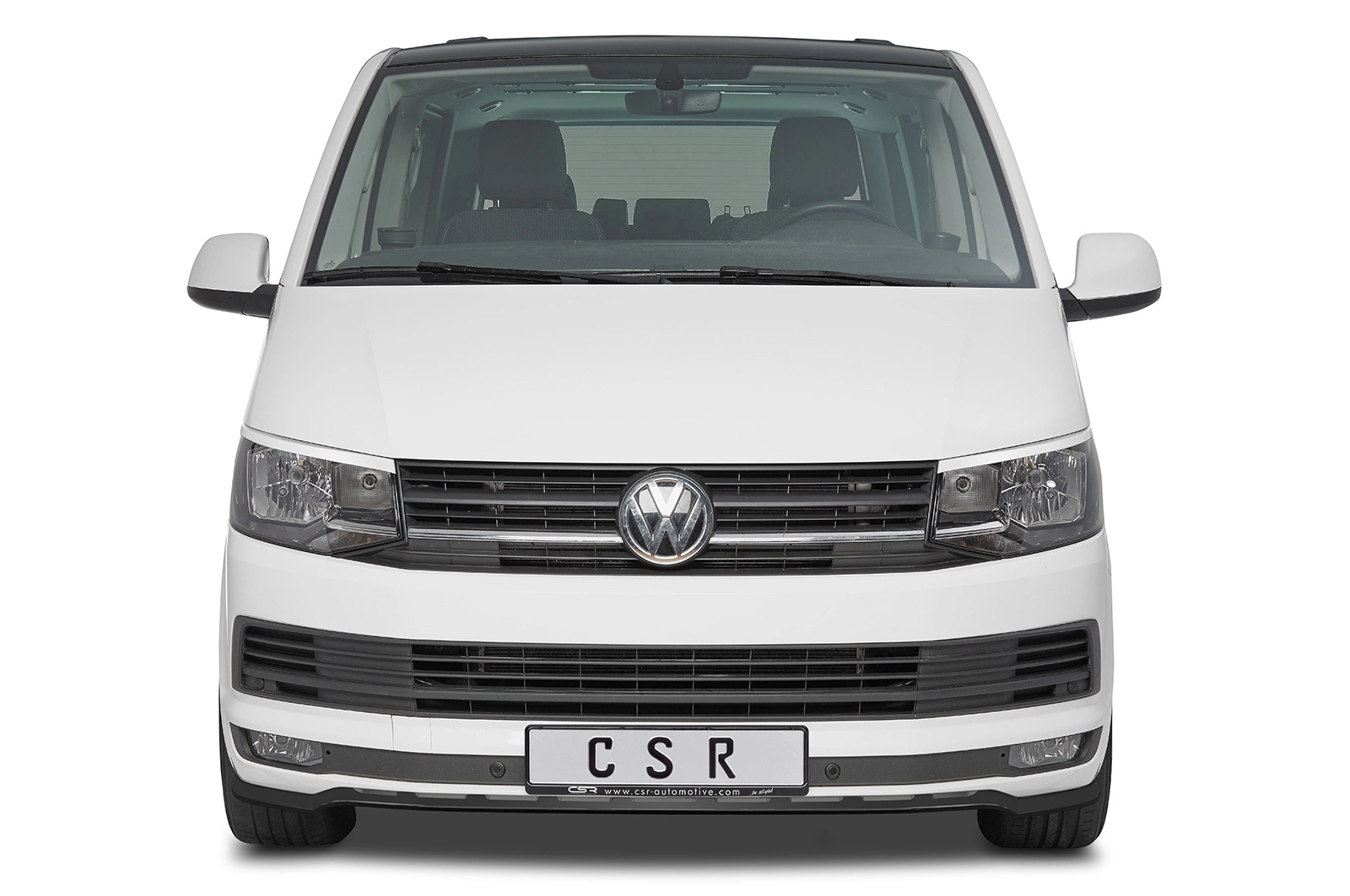 Voorspoiler VW T6 Bus 2015–2019 (2. Facelift) – CSR Automotive – Glans Zwart