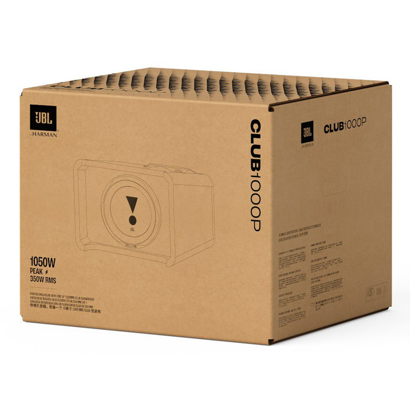 JBL Club 1000P 10'' Passieve Subwoofer (Boombox) met basreflex poort