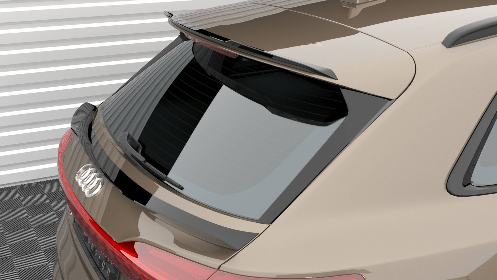 Spoiler Cap Audi e-tron Maxton Glanzend zwart