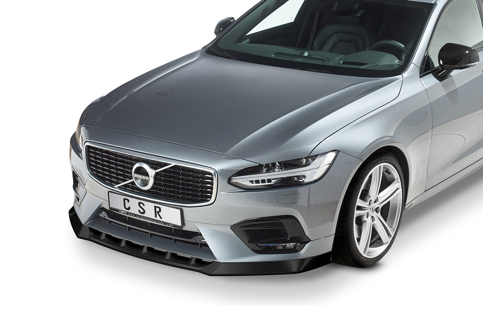 Voorspoiler Volvo S90 CSR glans Zwart