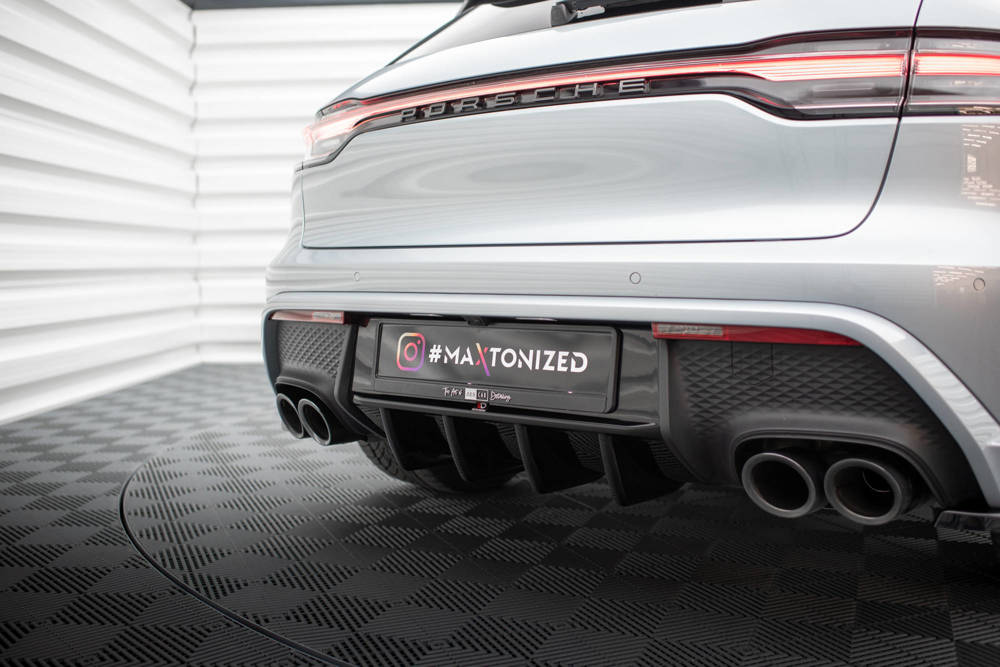 Diffuser Porsche Macan Mk1 Facelift 2 Maxton Glans Zwart