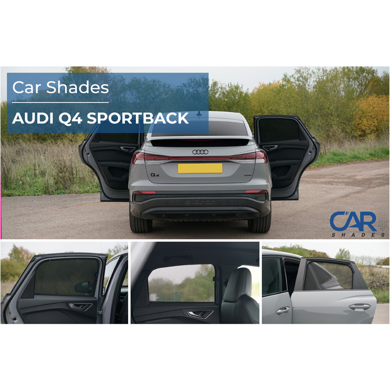 Set Car Shades (achterportieren)  Audi Q4 Sportback (F4N) 2021- (2-delig)