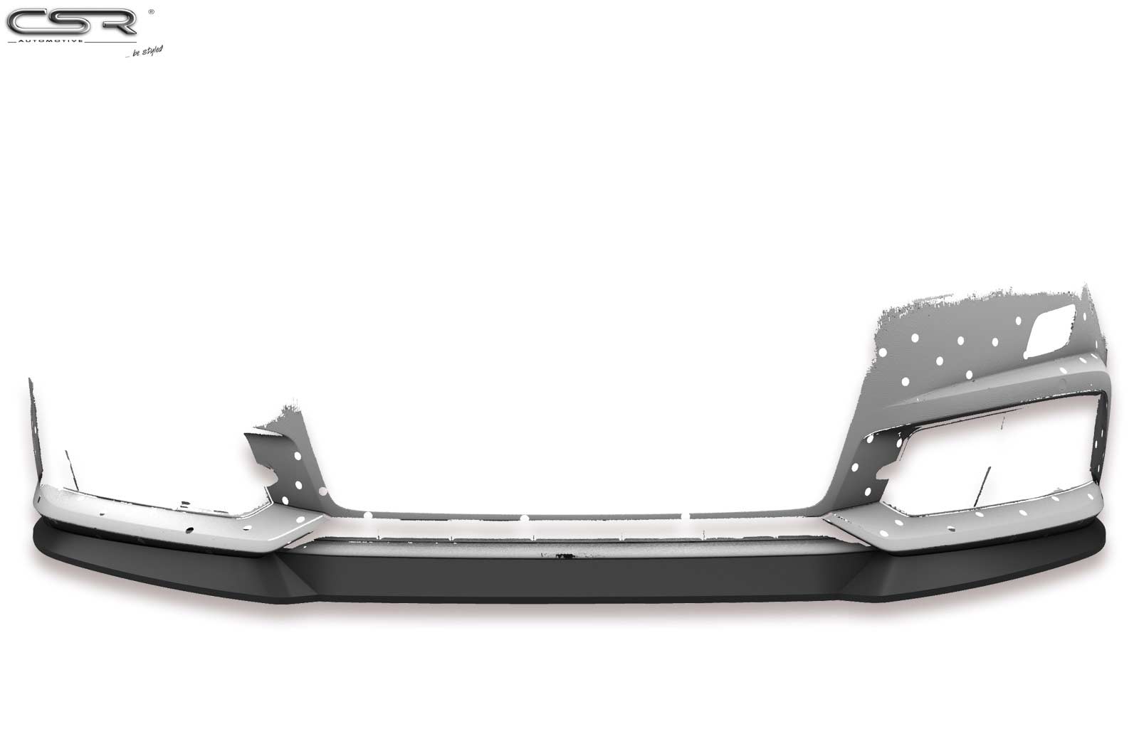 Voorspoiler Audi A6 C7 4G S-Line / S6 C7 4G Glans Zwart – 10/2014–2018