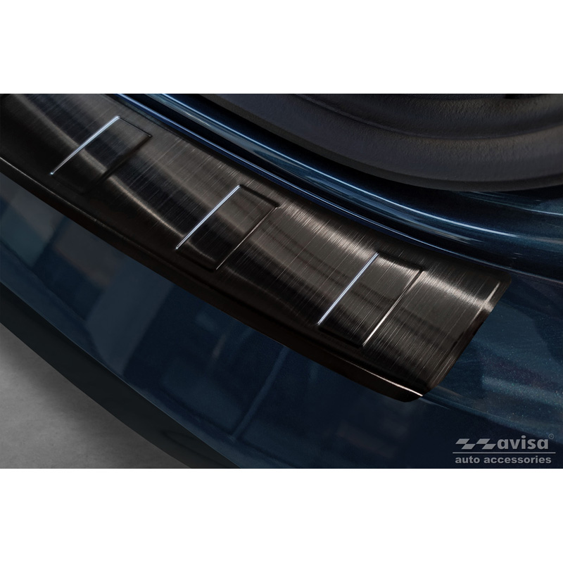 Zwart RVS Achterbumperprotector  Cupra Born 2021- 'Ribs'