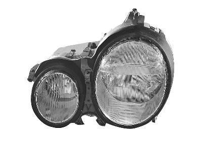 koplamp, H7+H7, pneum verstelb, rechts Mercedes E klasse, W210,