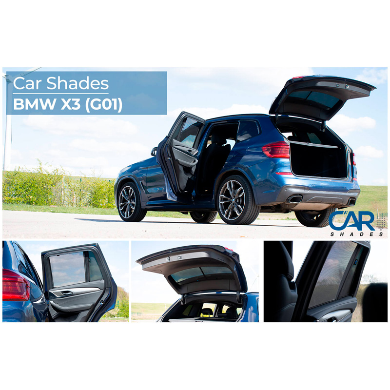 Set Car Shades  BMW X3 (G01) 2017- & iX3 (G08) 2020- (8-delig)