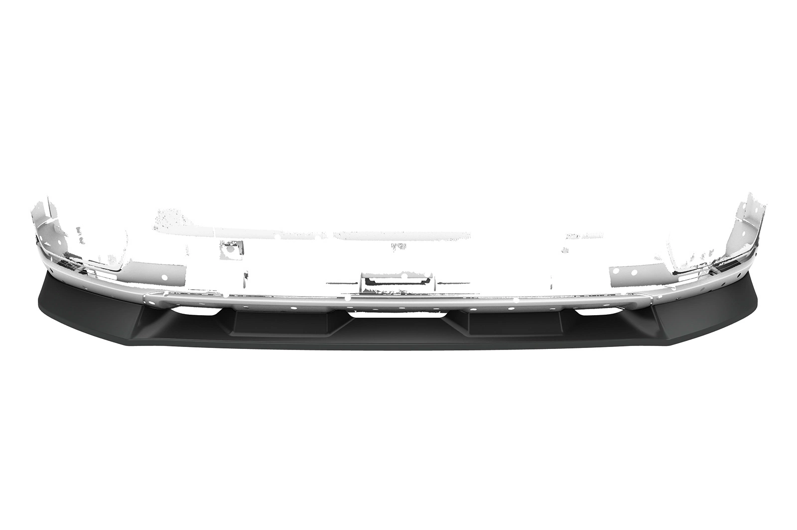 Voorspoiler Audi Q2 S-Line glans zwart – 2016–2020