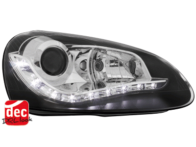 Faros VW Golf V Los ojos del Diablo Dayline negro