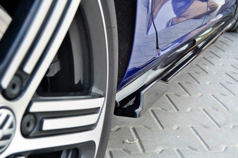 Zijskirts VW Golf 7.5 R Facelift Glans Zwart
