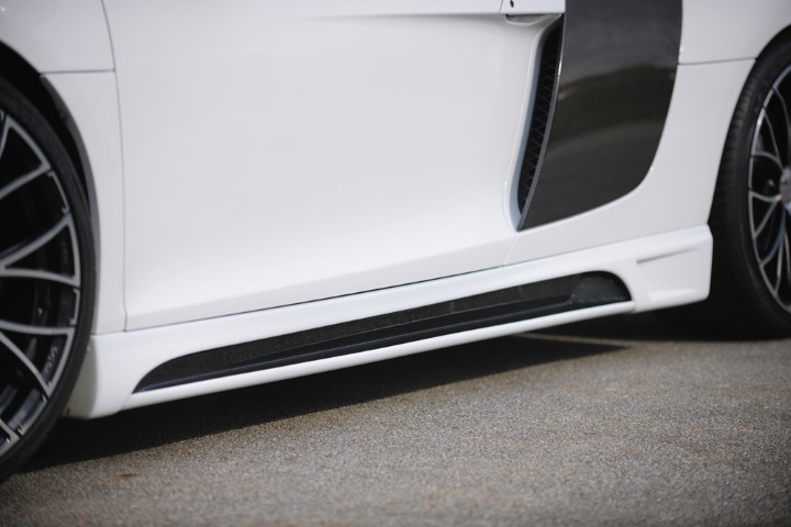Zijskirts Audi R8 Rieger Carbon Fiber