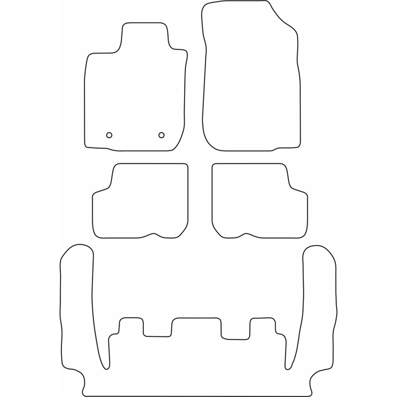 Automatten Dacia Logan MCV 7pers. 07-