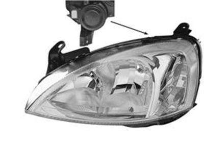 koplamp, Valeo, H7+H7, elektr verstelb, links, 10/2002-07/2004 O