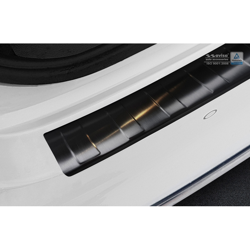 Zwart RVS Achterbumperprotector Kia Optima Sedan 2015- Ribs'