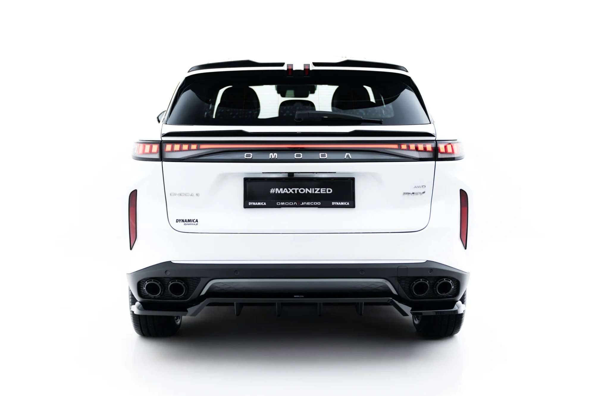 Bottom Spoiler Cap Omoda 9 Mk1 Maxton Glanzend Zwart