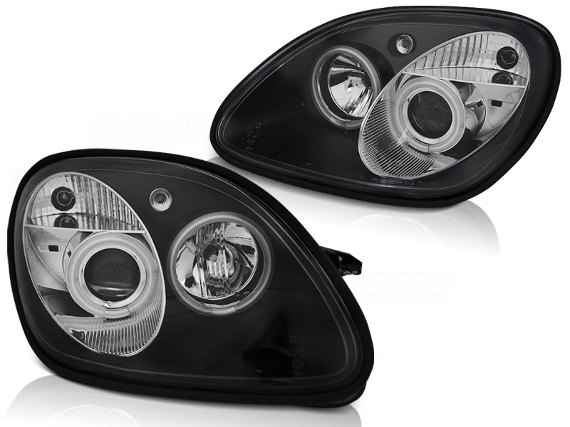 Faros Mercedes SLK 95-.. Angel Eyes negro