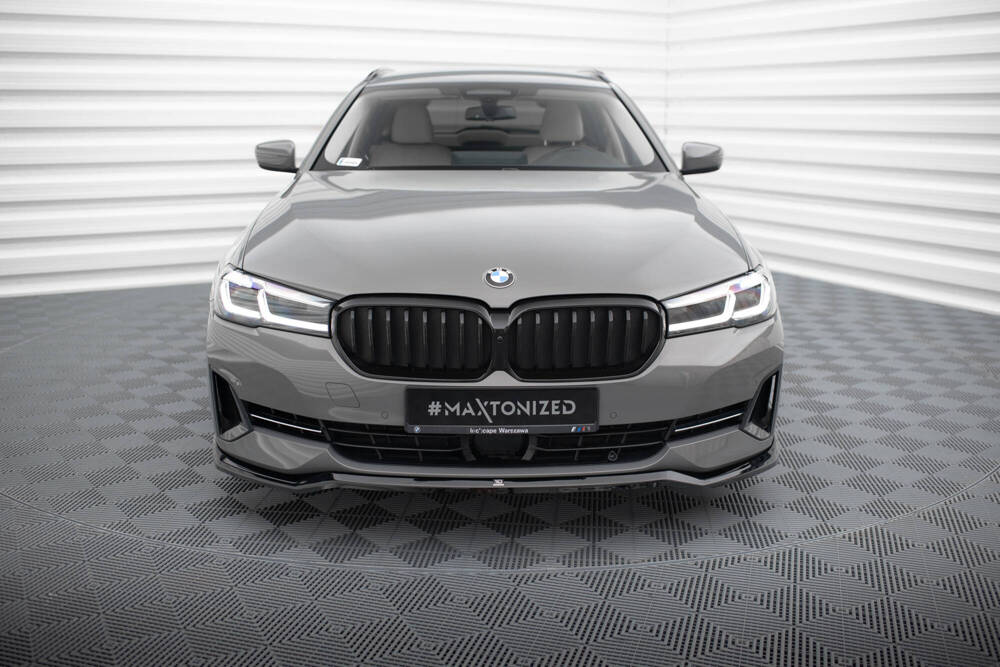 Voorspoiler V.2 BMW 5 Serie FL Maxton Glans Zwart
