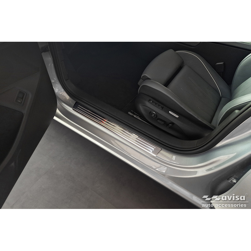 RVS Instaplijsten  Volkswagen Passat Variant (CJ5) incl. R-Line & Hybrid 2024- / Skoda Superb IV Combi 2024- 'Lines' - 4-delig