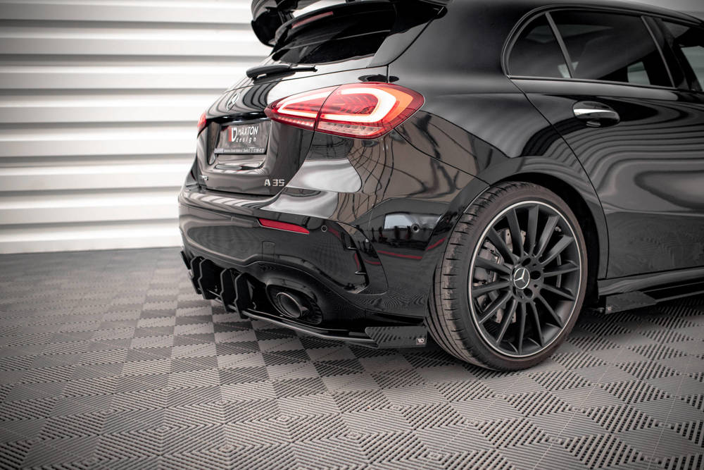 Diffuser met Canards Street Pro Mercedes A35 AMG W177 Maxton