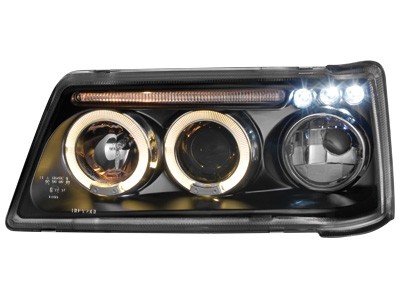 Faros Peugeot 205 Angel Eyes negro