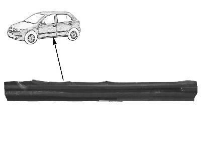dorpel, 4 drs, rechts Skoda Fabia, 2000-2007