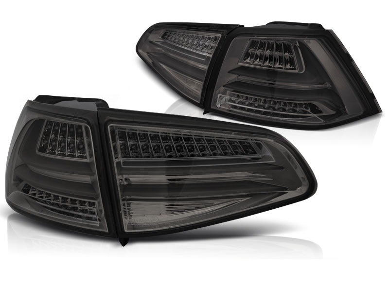 Taillights VW Golf VII red/Smoke Lightbar