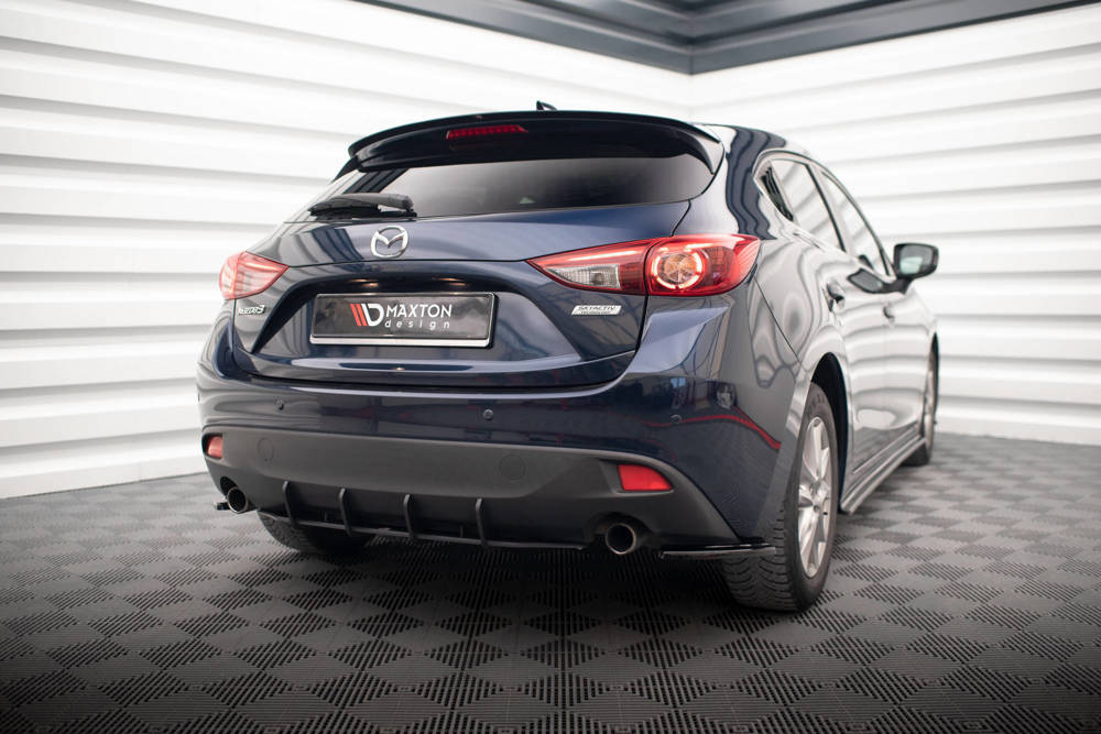 Zijdiffusers Mazda 3 Mk3 2013 - 2016 Maxton Glans Zwart