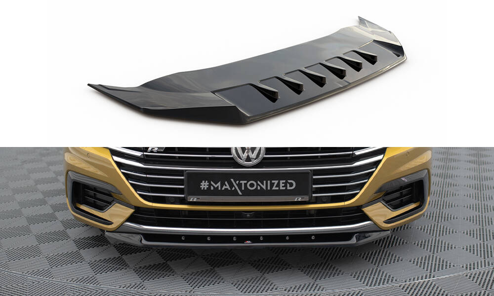 Voorspoiler V.2 Volkswagen Arteon Maxton Glans Zwart