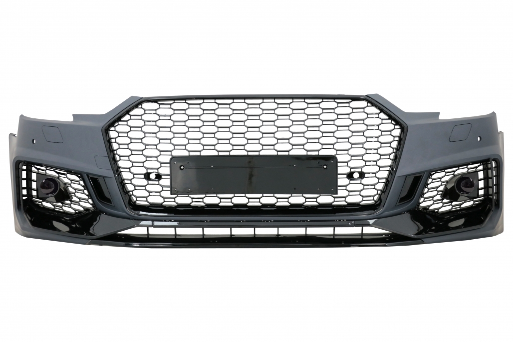 Voorbumper Audi A4 B9 2015-2019 RS4 Look Zwart